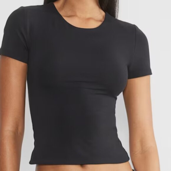 Aritiza Original Contour Crew T-shirt size L - plum/deep aubergine - Picture 5 of 7